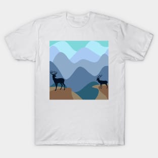 Deer over the horizon T-Shirt